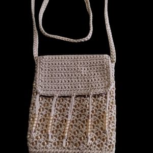NWOT Handmade Macrame Bag, Purse, Crossbody bag